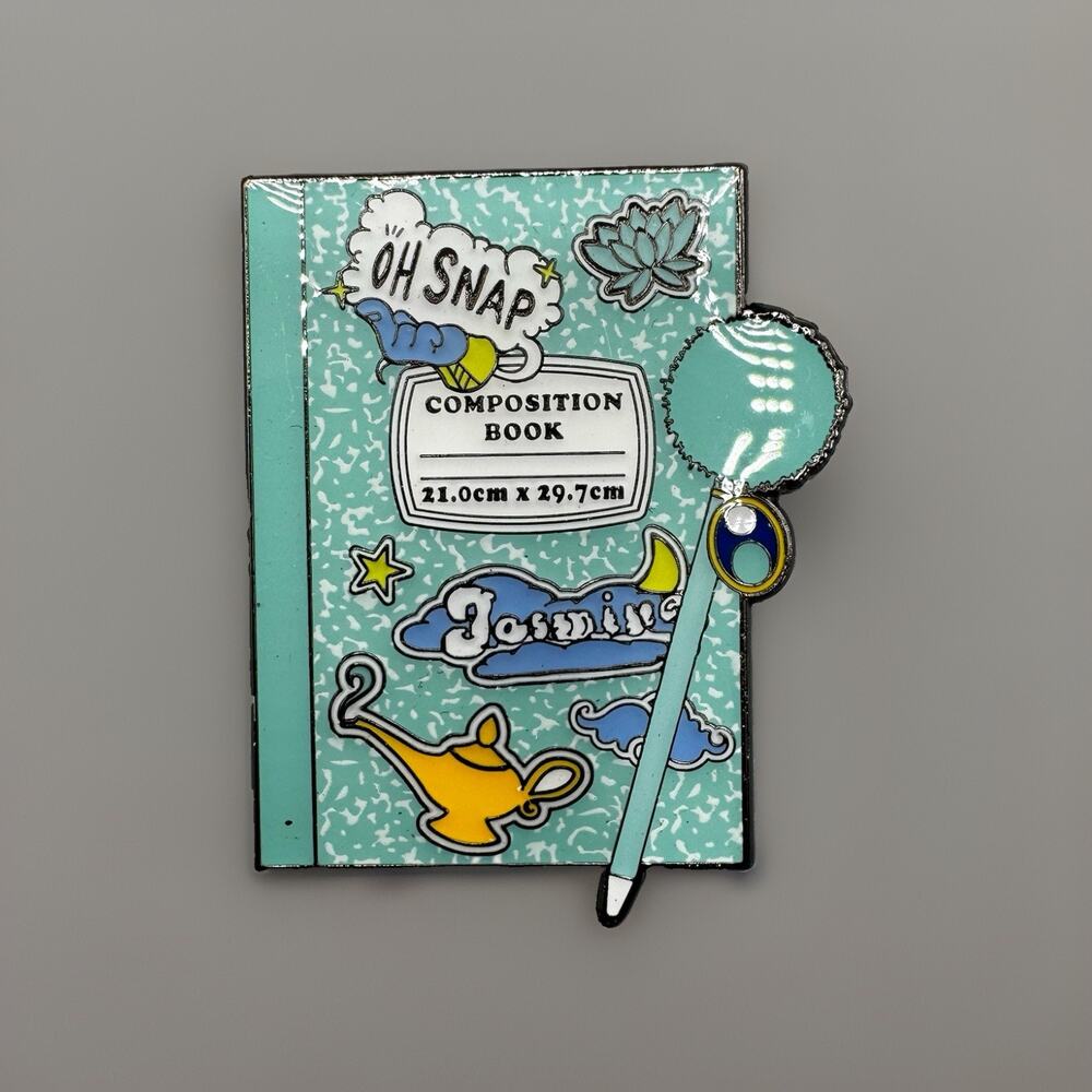 Loungefly Disney Princess Notebook Blind Enamel Pin New Open Box JASMINE